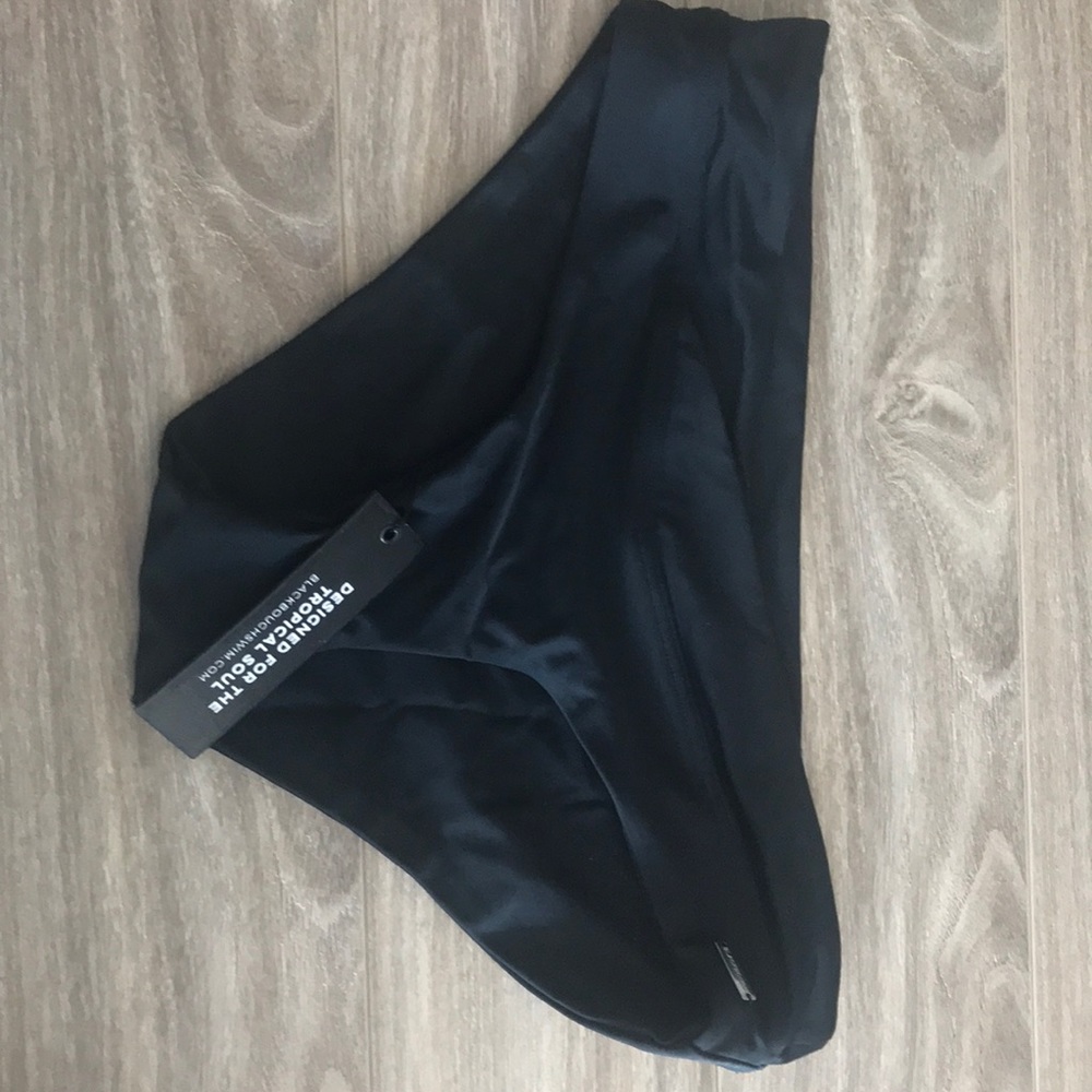 NWT Blackbough Black seamless cheeky swim bottoms